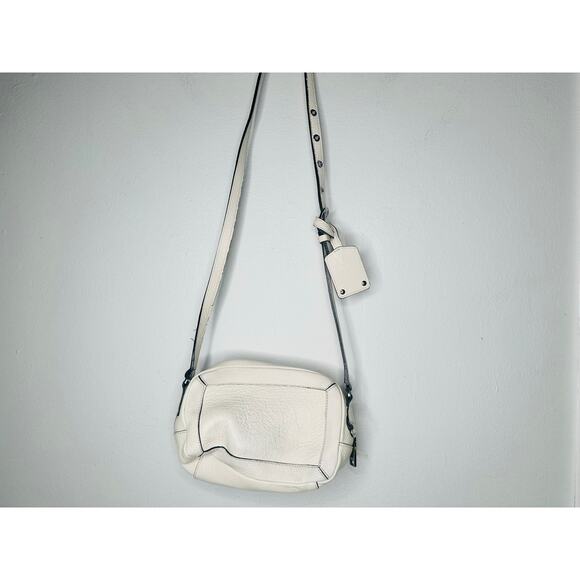 BOSS White Zipper Up Zip Pockets Adjustable Strap Handbag Crossbody Bag - Picture 9 of 12